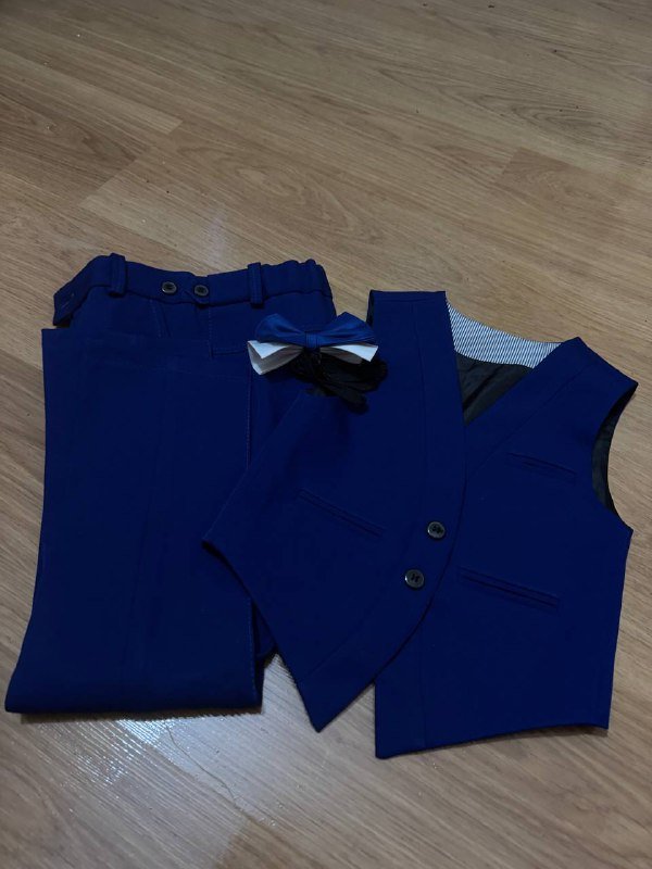 Костюм для мальчика 6-7 лет брюки жилетка бабочка 2