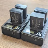 4 аккумулятора Sony и 2 зарядных устройства Type-C 2