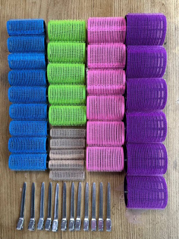 Бигуди-липучки, заколки, пенка и лак для волос