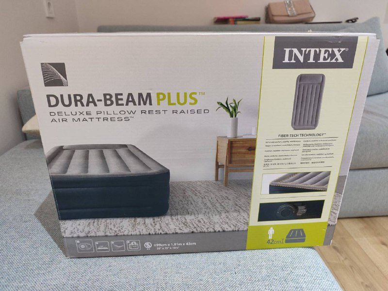 надувной матрас Интекс с компрессором односпальный 3