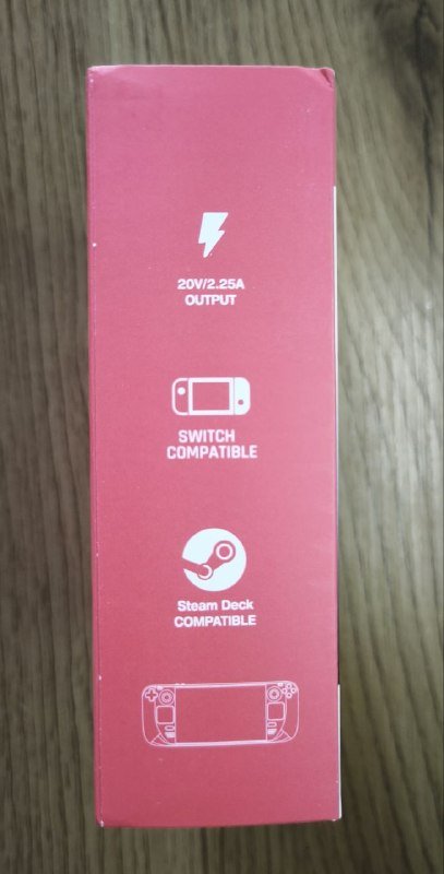 Зарядное устройство 45Вт Type-C для Steam Deck и Nintendo Switch 3