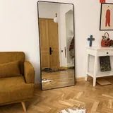 Зеркало 177×77 см в чёрной оправе 1