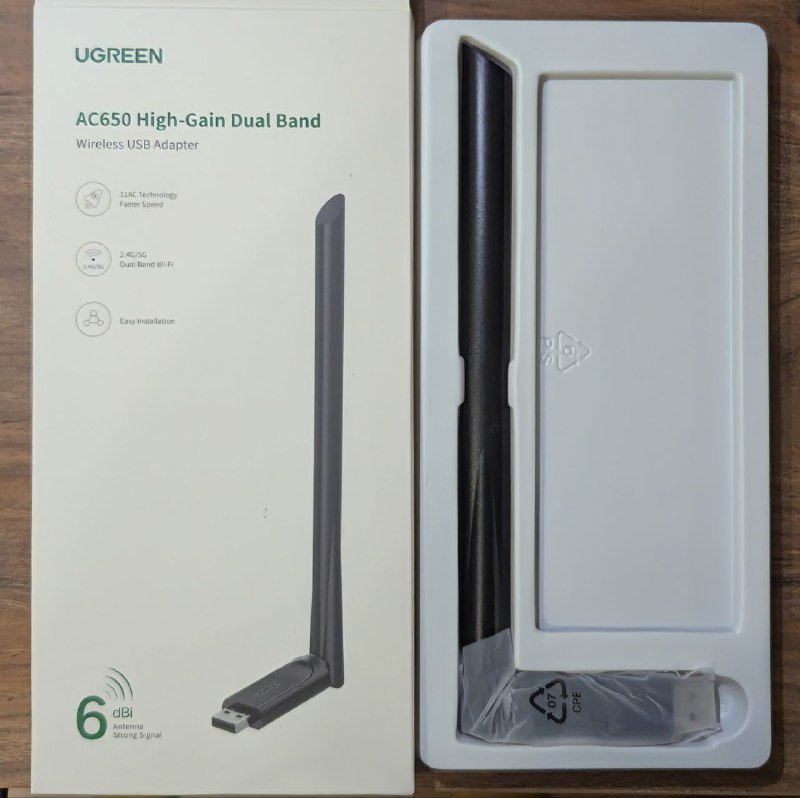Wi-fi USB-Adapter Ugreen AC650 Dual Band