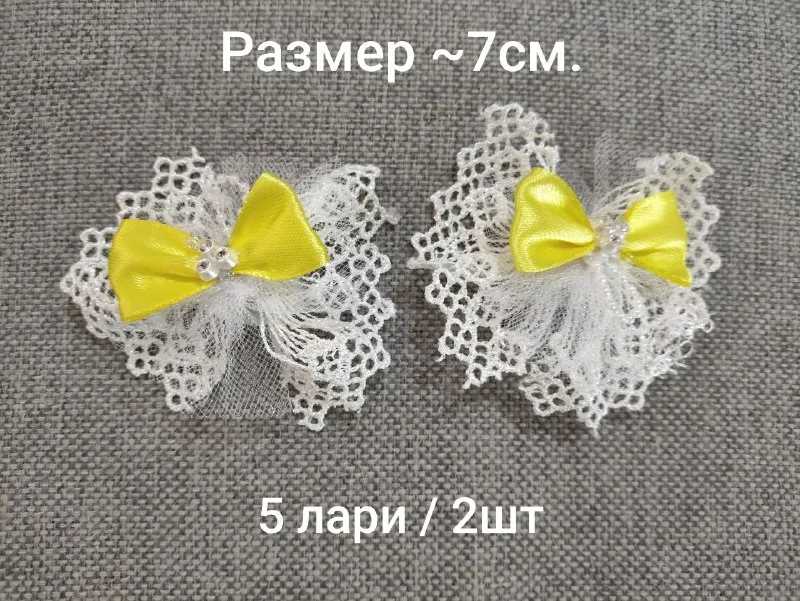 Нарядные резинки с бантами для девочки 1