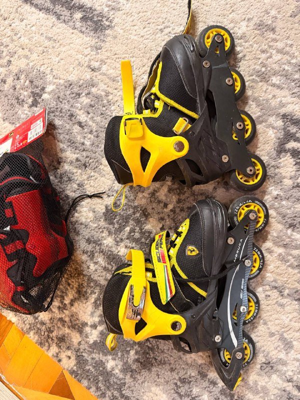 Ролики раздвижные и защита наколенники, налокотники, запястья 3