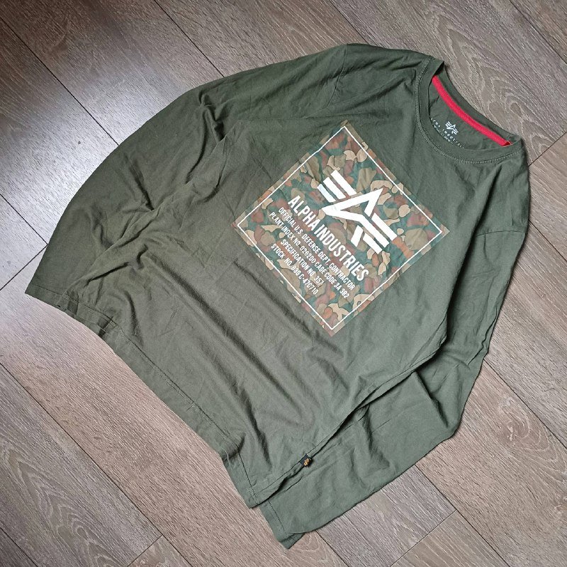 Alpha Industries длинный рукав футболка размер M 2