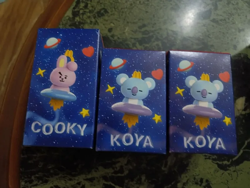 Три фигурки BTS Cooky и Koya