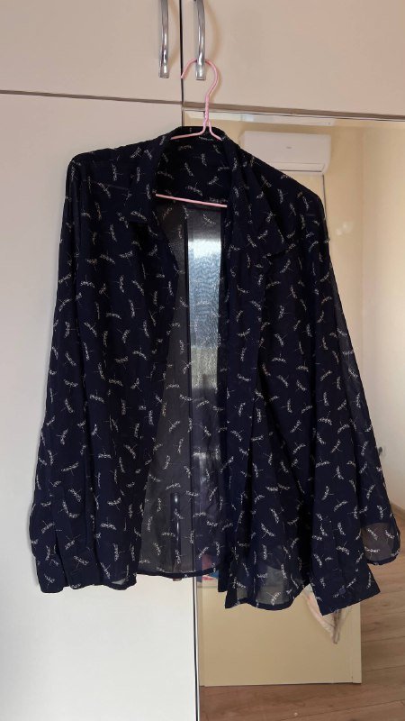 Женская полупрозрачная рубашка с цветочным платьем