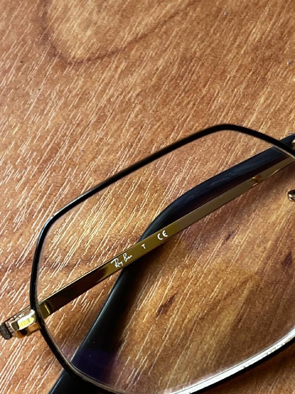 Очки для зрения Ray-Ban, оправа золото, линзы -4.0 с защитой от синего света 2