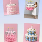 Bouquets and cakes made of balloons 7