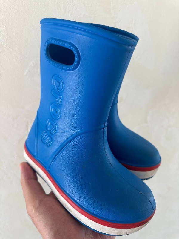 Резиновые сапоги Crocs синие, размер С11 2