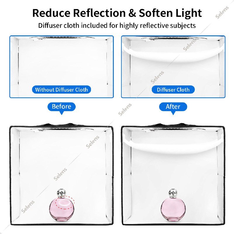 Мини-фотостудия Puluz 40 см с LED подсветкой 3