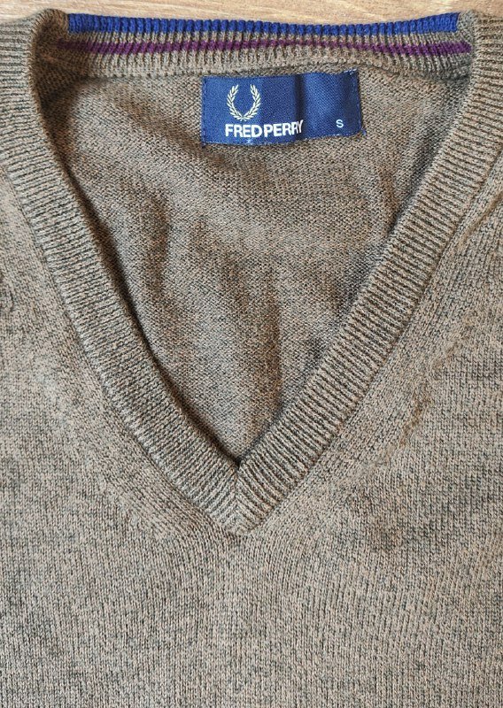 Джемпер Fred Perry из шерсти мериноса и хлопка 7