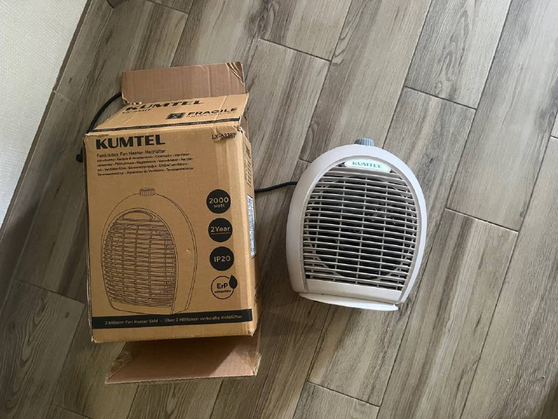 Обогреватель Kumtel, массажёр-пистолет, фен