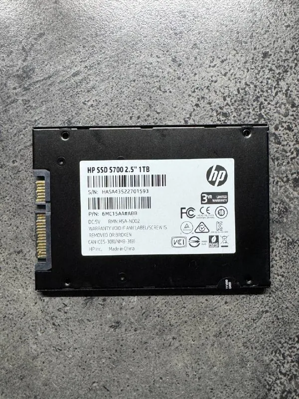 SSD HP S700 1 ТБ, Kingston A400 480 ГБ 1