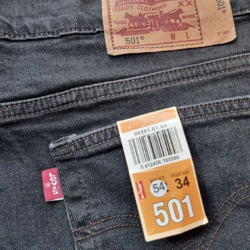 Джинсы Levi's 501, чёрные, 5XL