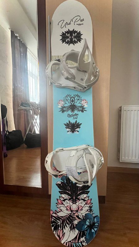 Сноуборд usd pro 144 см с креплениями drake queen 2