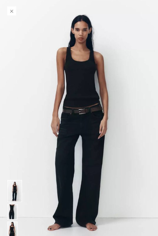 Джинсы прямые ZARA черные размер Eur 34 us 2