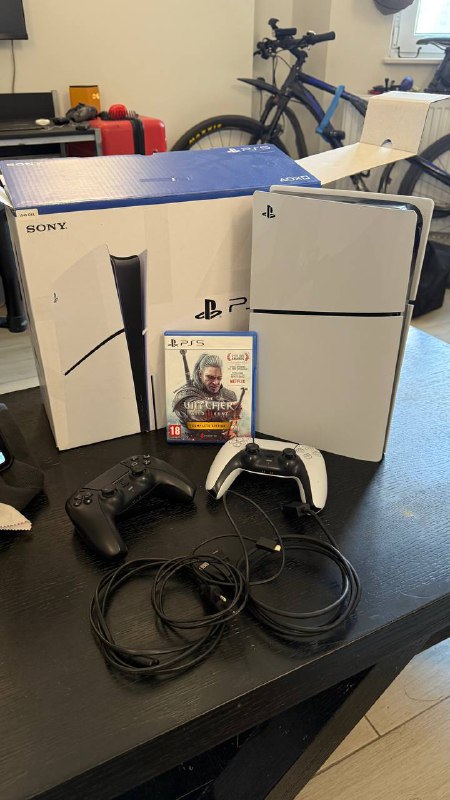 PlayStation 5 Slim дисковая версия, Dualsense, The Witcher 3