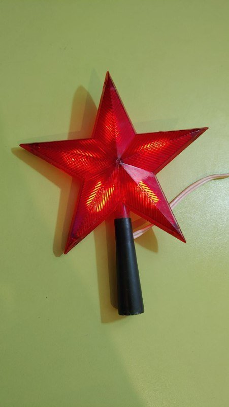 Винтажная звезда на елку