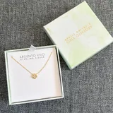 Колье Clover, серьги Knife Edge Hoop, серьги C Hoop, набор серёг 2