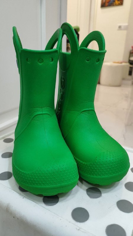 Сапоги Crocs размер С12 зеленые