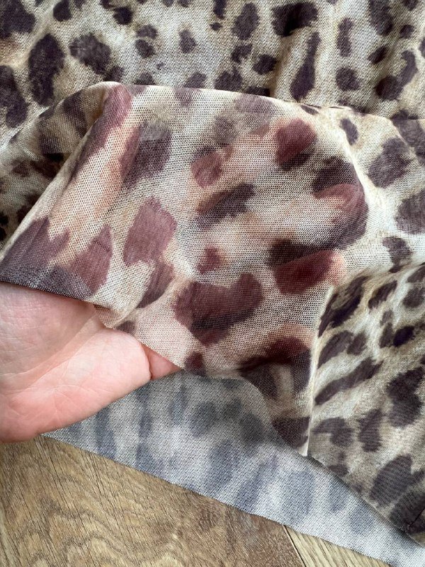 Юбка Zara леопардовая сеточка размер S 3