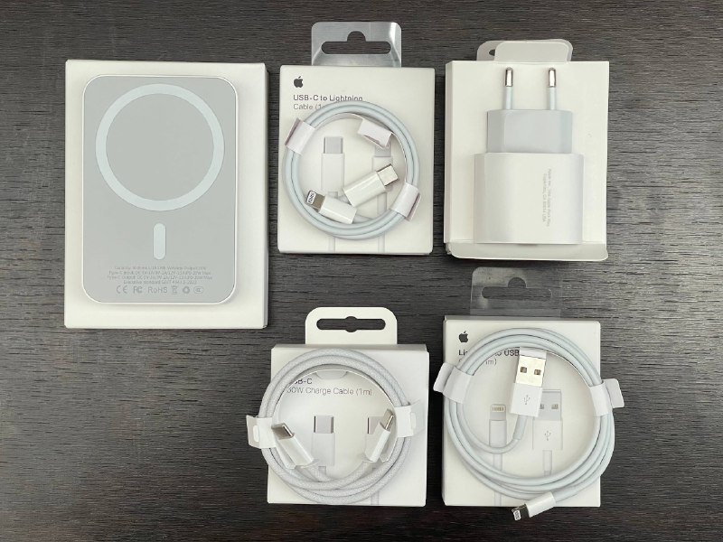 Адаптер 20w, Type-c to lightning, Type-c to type-c, USB to lightning, MagSafe Battery Pack 2
