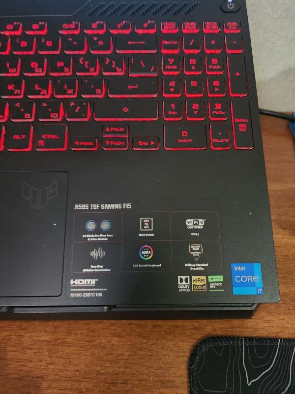 Asus Tuf 15 i7 12700 RTX 3050 16GB RAM 5