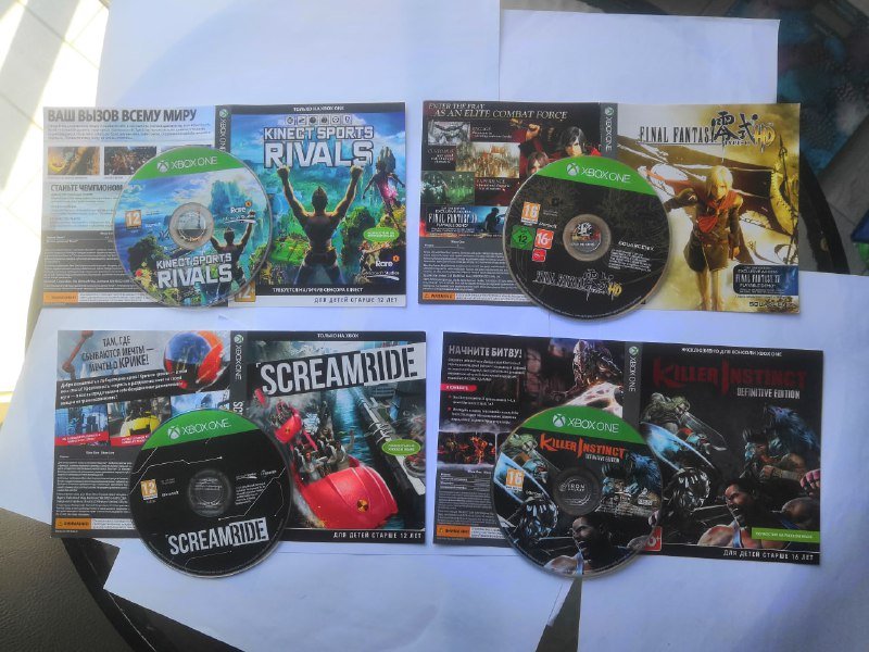 Xbox One лицензионные игры Kinnekt Rivals, Final Fantasy Type 0 HD, Screamride, Killer Instinct