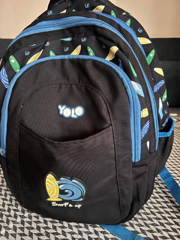 рюкзак yolo 2 в 1, школьный пенал