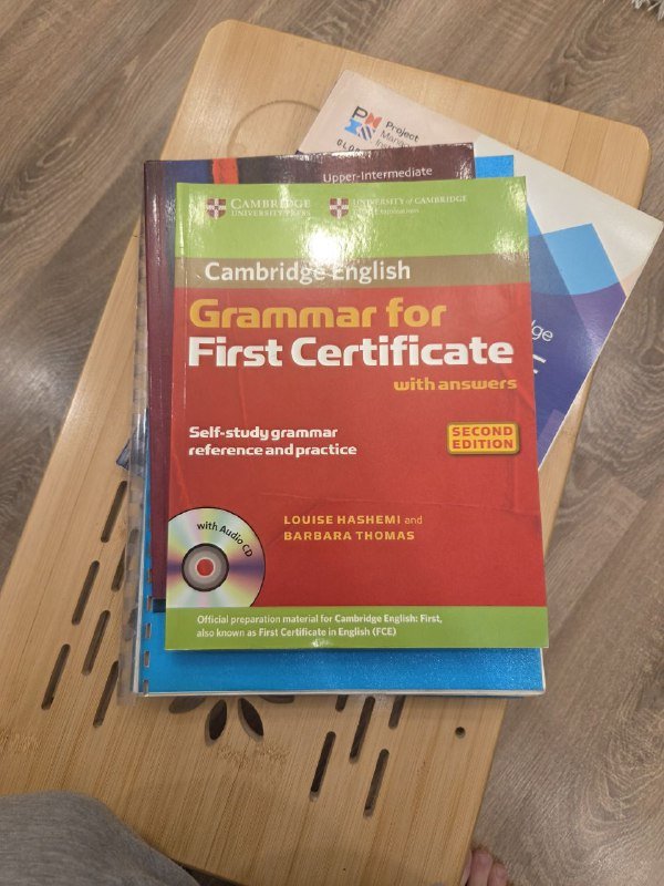 PMBOK, Grammar for First Certificate, Key Words for Fluency, Oxford Practice Grammar 2