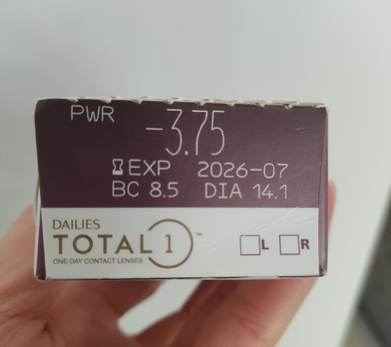 Однодневные контактные линзы Alcon Dailies Total 1 2