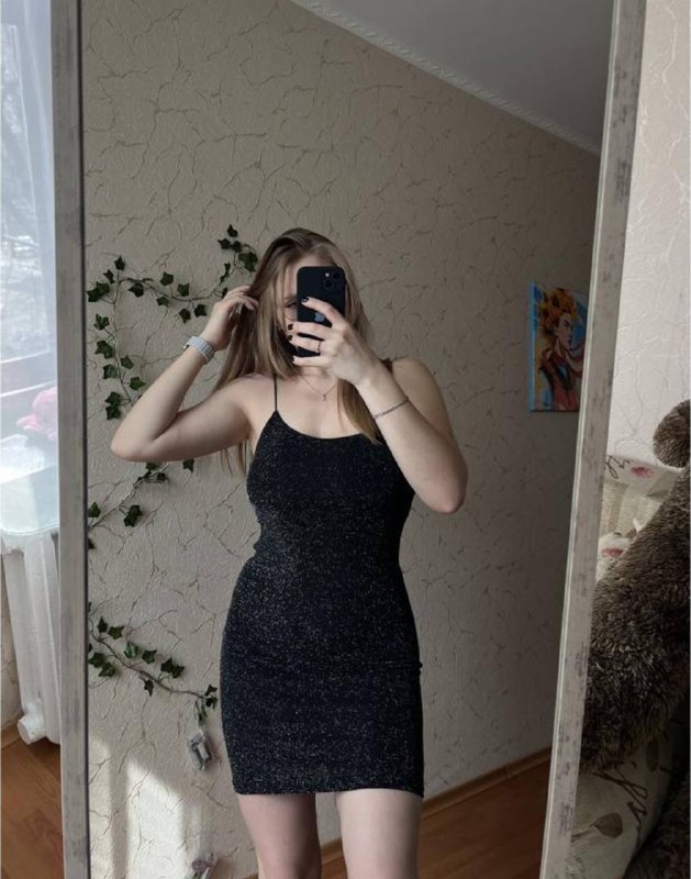 Базовое чёрное платье H&M, платье с рукавами-сетка, штаны клёш Murci 2
