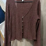 Голубой кардиган, коричневый кардиган, рубашка, сапоги, сумка 2