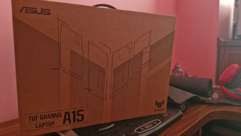 Asus TUF 15 FA506NC-HN024, Razer Gaming Mouse, Havit Mouse Pad, Rayman Cooler