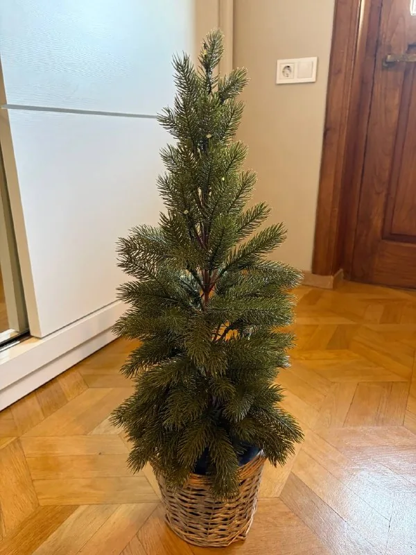 Тумба, кофемолка, очиститель воздуха, подушка, часы, кеды, костыли, елка, форма 1