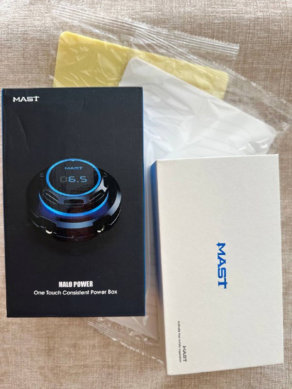 Тату машинка Mast WQ102, блок питания Dragonhawk Mast Halo P1216, тренировочные материалы силиконовые листы