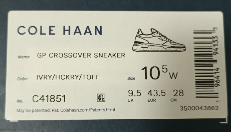 Мужские кроссовки Cole Haan размер 43.5 4
