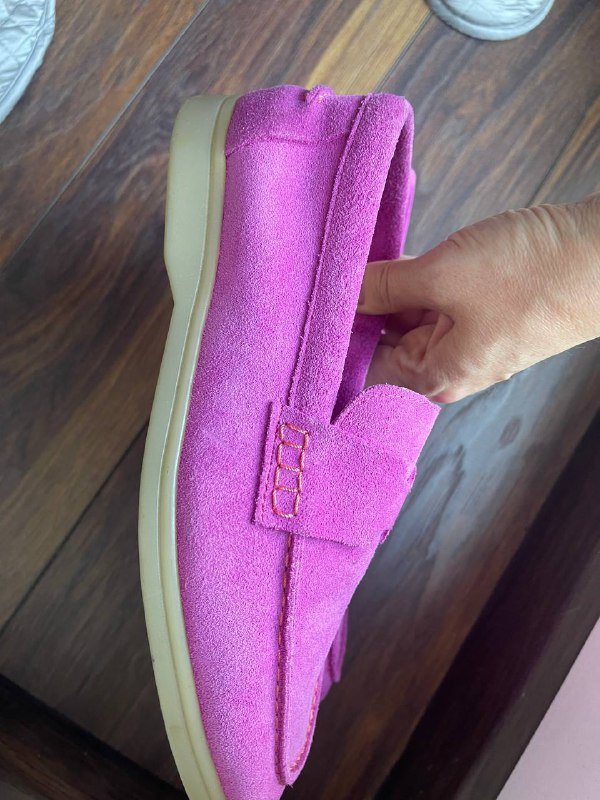 Лоферы из натурального замша, размер 39 2