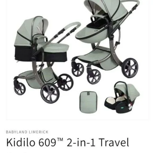 Коляска Kidilo 609 2-в-1 с автолюлькой