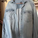 Джинсовая рубашка XXL oversized fit 3