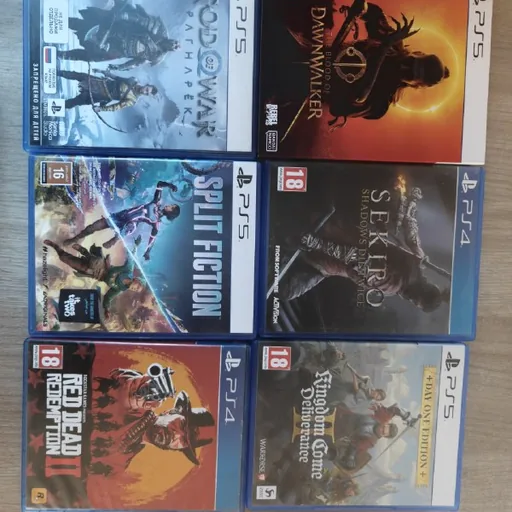 Игры на PS5: Blood of Dawnwalker, Kingdom Come 2, Sekiro, RDR2, Split Fiction, God of War