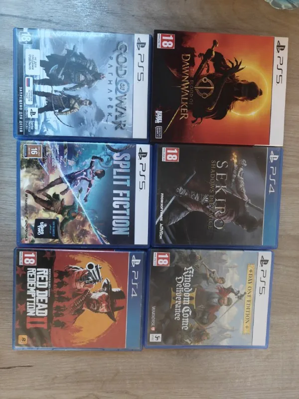 Игры на PS5: Blood of Dawnwalker, Kingdom Come 2, Sekiro, RDR2, Split Fiction, God of War