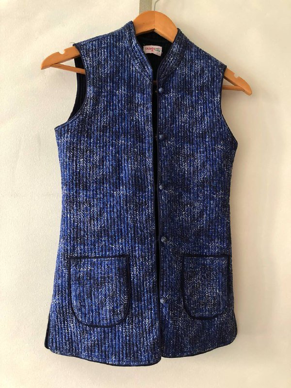 Индийская двухсторонняя теплая жилетка