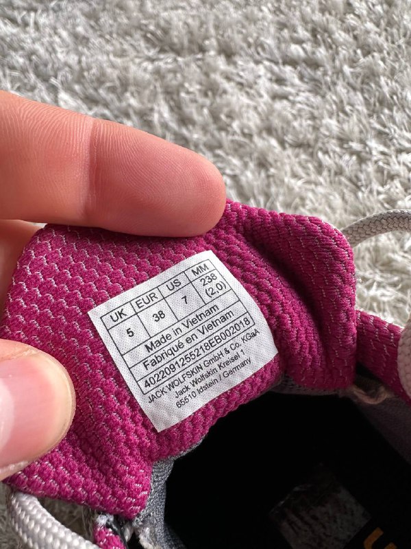 Трекинговые кроссовки Jack Wolfskin 38 8
