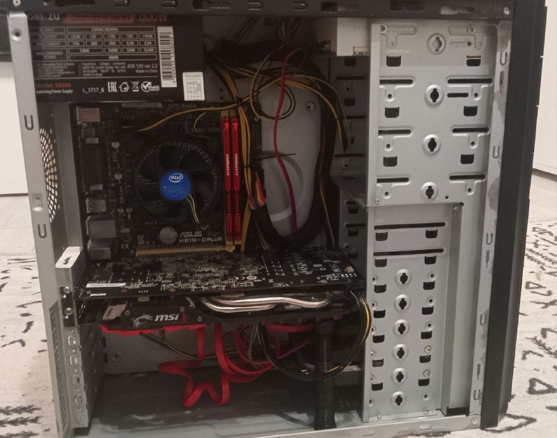 Красный ПК i5 4590, 16 Гб DDR3, RX470, HDD 320 Гб, SSD 240 Гб 3