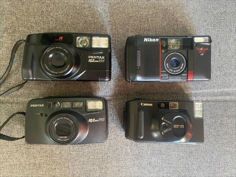 Пленочные фотоаппараты Pentax, Nikon, Canon