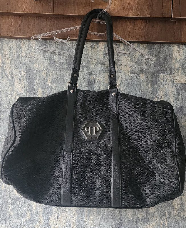 Большая спортивная кожанная сумка Philip Plain