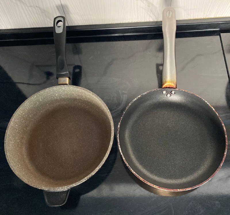 4 сковороды разных размеров и состояния 4